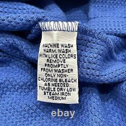 Vintage Polo Ralph Lauren Shirt Men's LARGE Blue Cotton Made in USA Sportswear