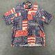 Vintage Polo Ralph Lauren Shirt Mens 2xl Blue Red Patchwork Bandana Button Up