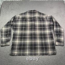 Vintage Polo Ralph Lauren Shirt Mens XL Steward Sport Loop Shadow Plaid Silk