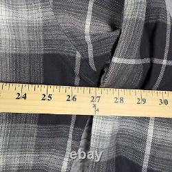 Vintage Polo Ralph Lauren Shirt Mens XL Steward Sport Loop Shadow Plaid Silk