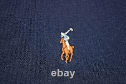 Vintage Polo Ralph Lauren Shirt Size XL 90s Navy Blue Embroidered Polo Made USA