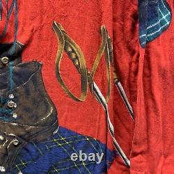 Vintage Polo Ralph Lauren Shirt XL Red Stadium 1992 Cross Country Ski Boots