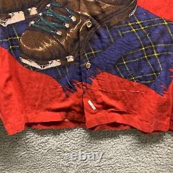 Vintage Polo Ralph Lauren Shirt XL Red Stadium 1992 Cross Country Ski Boots