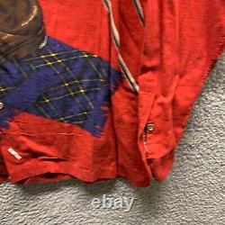 Vintage Polo Ralph Lauren Shirt XL Red Stadium 1992 Cross Country Ski Boots