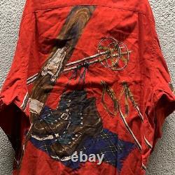 Vintage Polo Ralph Lauren Shirt XL Red Stadium 1992 Cross Country Ski Boots