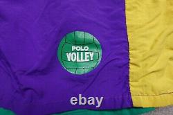 Vintage Polo Ralph Lauren Short Mens XL Volleyball Color Block Made In USA Loose