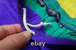 Vintage Polo Ralph Lauren Short Mens XL Volleyball Color Block Made In USA Loose