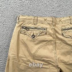 Vintage Polo Ralph Lauren Shorts Mens 34 Cargo Heavy Cotton Hand Painted RARE