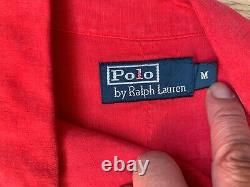 Vintage Polo Ralph Lauren Silk / Linen Rrl Button Shirt Medium