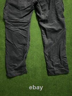 Vintage Polo Ralph Lauren Size 38x32 Blue Military Tactical Corduroy Cargo Pants