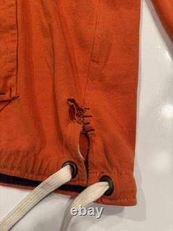 Vintage Polo Ralph Lauren Ski Club Patrol Patch Orange Hoodie XL