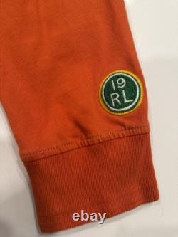Vintage Polo Ralph Lauren Ski Club Patrol Patch Orange Hoodie XL