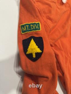 Vintage Polo Ralph Lauren Ski Club Patrol Patch Orange Hoodie XL