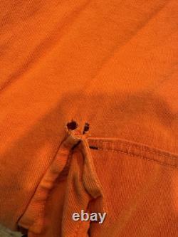Vintage Polo Ralph Lauren Ski Club Patrol Patch Orange Hoodie XL
