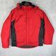Vintage Polo Ralph Lauren Ski Jacket Mens Large Red Black Full Zip Hooded
