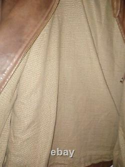 Vintage Polo Ralph Lauren Soft Leather Harrington Bomber Jacket 1990's