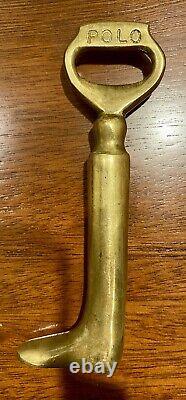Vintage Polo Ralph Lauren Solid Brass Bottle Opener England Rare Metal Boot