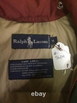 Vintage Polo Ralph Lauren Southwest Navajo Aztec Puffer Down Jacket Medium #5629