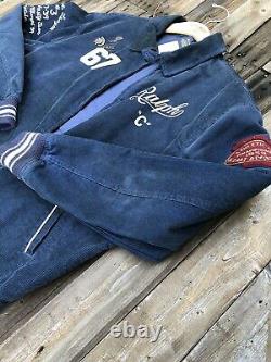 Vintage Polo Ralph Lauren Spartans Varsity Corduroy Jacket Sz L