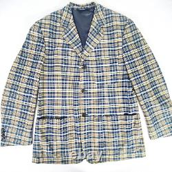 Vintage Polo Ralph Lauren Sport Coat Mens Large Colorful Plaid Three Button 43L