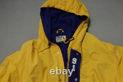 Vintage Polo Ralph Lauren Sporting Goods Jacket Stadium Mens Large Yellow 1991