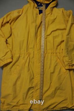 Vintage Polo Ralph Lauren Sporting Goods Jacket Stadium Mens Large Yellow 1991