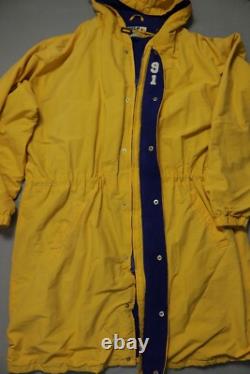 Vintage Polo Ralph Lauren Sporting Goods Jacket Stadium Mens Large Yellow 1991