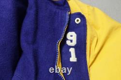 Vintage Polo Ralph Lauren Sporting Goods Jacket Stadium Mens Large Yellow 1991