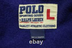 Vintage Polo Ralph Lauren Sporting Goods Jacket Stadium Mens Large Yellow 1991