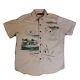 Vintage Polo Ralph Lauren Sportsman Fly Fishing Fish Button Up Shirt Men's Xl