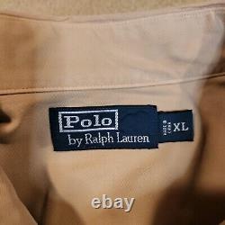Vintage Polo Ralph Lauren Sportsman Fly Fishing Fish Button Up Shirt Men's XL