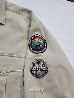 Vintage Polo Ralph Lauren Sportsmen License Respect Wildlife Patch Shirt Men's L