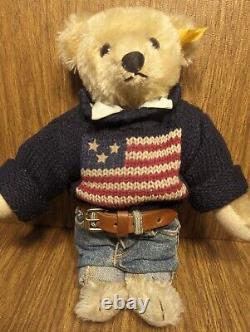 Vintage Polo Ralph Lauren Steiff Bear The American Bear
