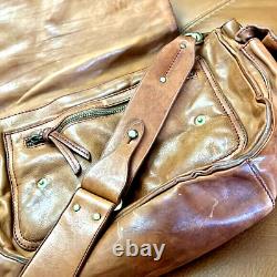 Vintage Polo Ralph Lauren Stud & Leather Shoulder Bag Unisex