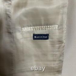 Vintage Polo Ralph Lauren Suit 42L 36x34 Italy Tan Extra Fine Wool 90s Luxury