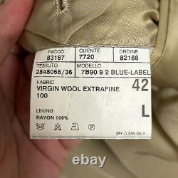 Vintage Polo Ralph Lauren Suit 42L 36x34 Italy Tan Extra Fine Wool 90s Luxury