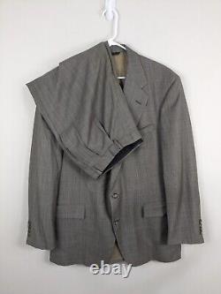 Vintage Polo Ralph Lauren Suit Men's 42R Gray Waist 38x32 Pleated Cuffed