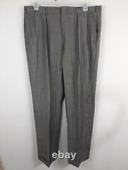 Vintage Polo Ralph Lauren Suit Men's 42R Gray Waist 38x32 Pleated Cuffed