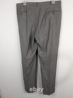 Vintage Polo Ralph Lauren Suit Men's 42R Gray Waist 38x32 Pleated Cuffed