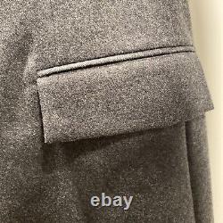 Vintage Polo Ralph Lauren Suit Mens 41L Gray Wool Flannel Double Breasted USA