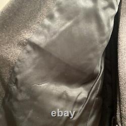 Vintage Polo Ralph Lauren Suit Mens 41L Gray Wool Flannel Double Breasted USA