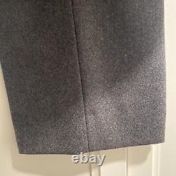 Vintage Polo Ralph Lauren Suit Mens 41L Gray Wool Flannel Double Breasted USA