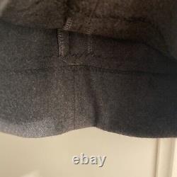 Vintage Polo Ralph Lauren Suit Mens 41L Gray Wool Flannel Double Breasted USA