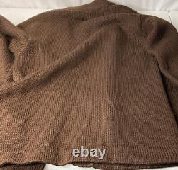 Vintage Polo Ralph Lauren Sweater Letterman Cardigan P Patch 100% Wool 90s Sz XL