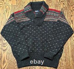 Vintage Polo Ralph Lauren Sweater Medium 97% Wool Hand Knit EUC