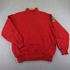 Vintage Polo Ralph Lauren Sweater Mens Xl Red Sportsman 1/4 Zip Padded Elbows