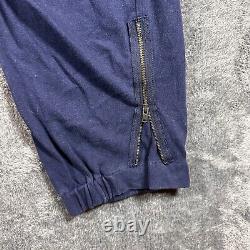 Vintage Polo Ralph Lauren Sweatpants Mens XL Paratrooper Cargo Joggers Navy Blue
