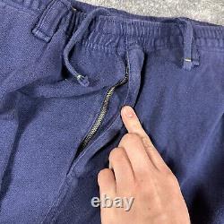 Vintage Polo Ralph Lauren Sweatpants Mens XL Paratrooper Cargo Joggers Navy Blue