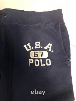 Vintage Polo Ralph Lauren Sweatpants Varsity Graphic Blue 2XL XXL From 2012
