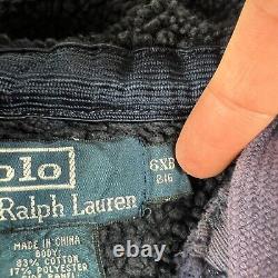 Vintage Polo Ralph Lauren Sweatshirt 6XB Big Cross Country Heavy Hoodie Jacket